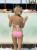 pink bikini rear