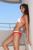 Red & White Ruffle Bikini