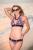 Triangle Print Bikini - Pink & Black