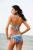Triangle Print Bikini - Blue & Navy