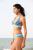 Triangle Print Bikini - Blue & Navy