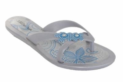 Blue/Silver Flip Flop