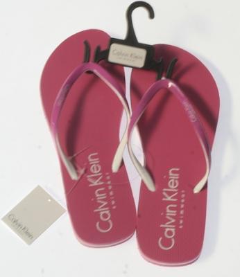 Pink Calvin Klein Flip Flops