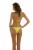 gold clasp bikini yellow rear