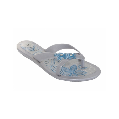 Blue/Silver Flip Flop