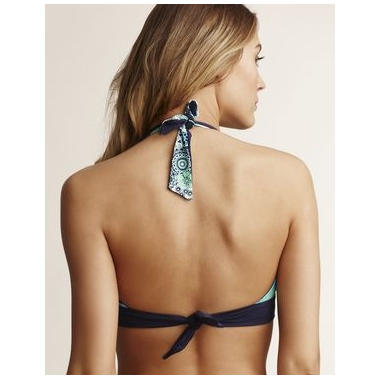 Reversible Medallion D/DD Halter Top